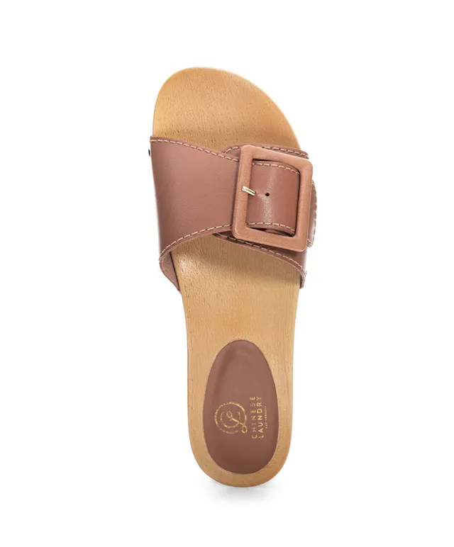 Chinese laundry artist leather sandal on sale