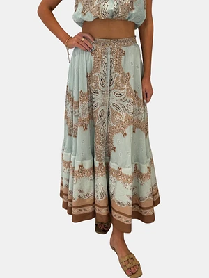 正規 Vanessa ME369 Printed Row Bethesda | Skirt Midi パック・フェイスマスク