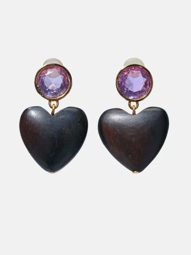 Lizzie fortunato heart discount earrings