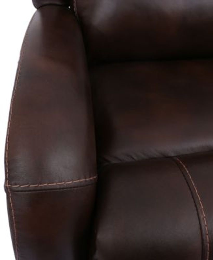 Furniture Leiston Leather Dual Power Recliner with USB Outlet