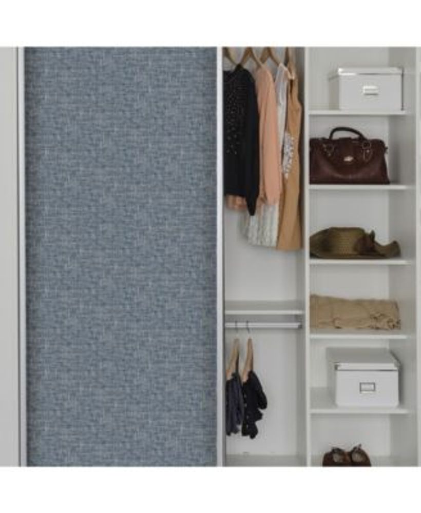 Brewster Home Fashions Navy Poplin Texture Peel And Stick Wallpaper