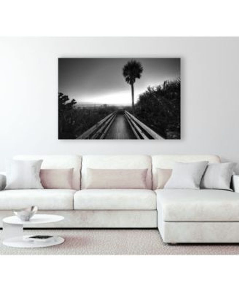 Giant Art 40" x 30" Beach Walk Museum Mounted Canvas Print Mall of