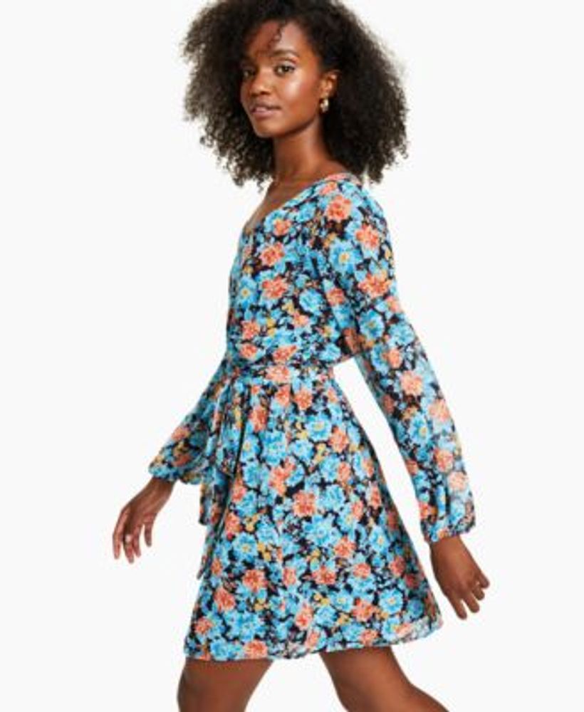 Macys v neck dresses best sale