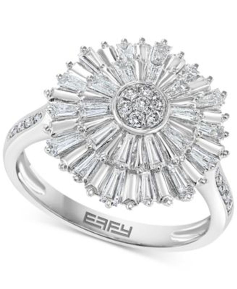 EFFY Diamond Baguette Starburst Cluster Ring 5 8 ct. t.w. in