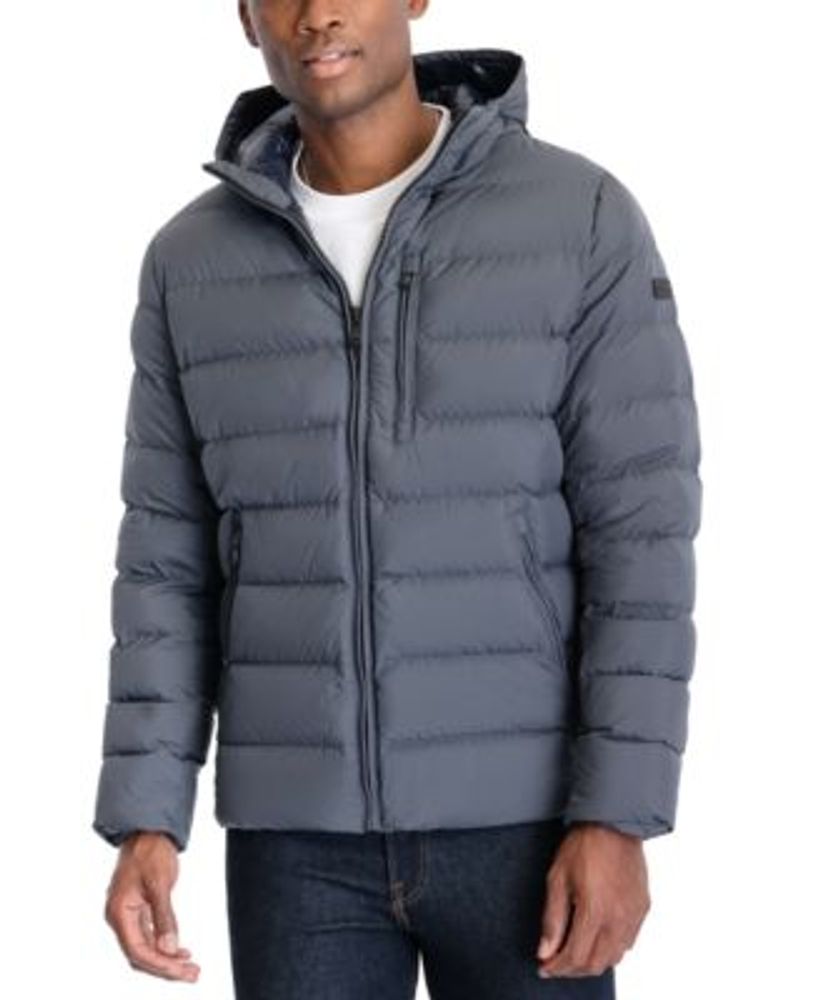 Michael Kors Men's Hooded Puffer Jacket, Created For Macy's Mall of