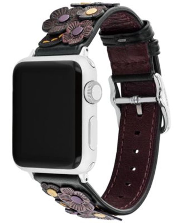 Coach apple watch shop strap with tea rose