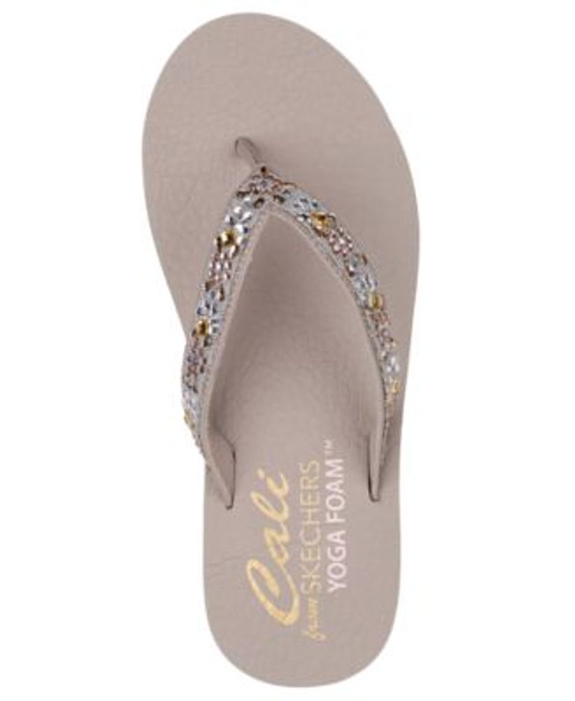 Skechers Women s Cali Meditation Garden Bliss Flip Flop Thong