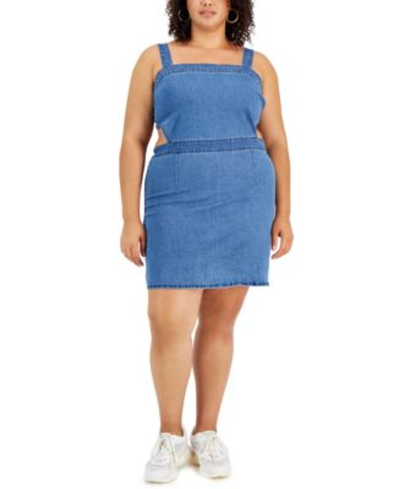 Macys plus size denim dress outlet