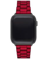 Michael Kors Women's Red Coated Stainless Steel Band for Apple
