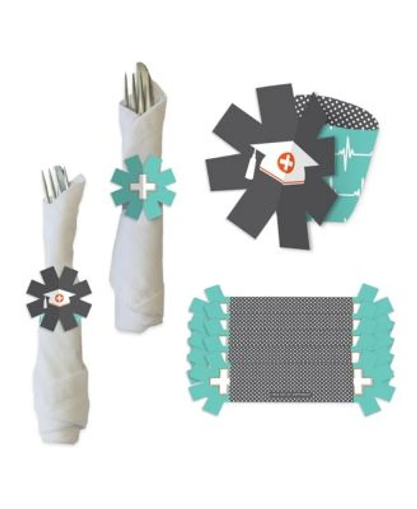 Graduation napkin rings top