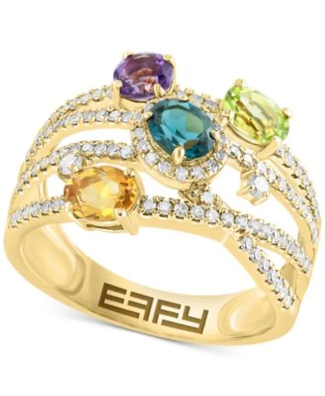 EFFY® Multi-Gemstone (1-3/8 ct. t.w.) & Diamond (3/8 ct. t.w.