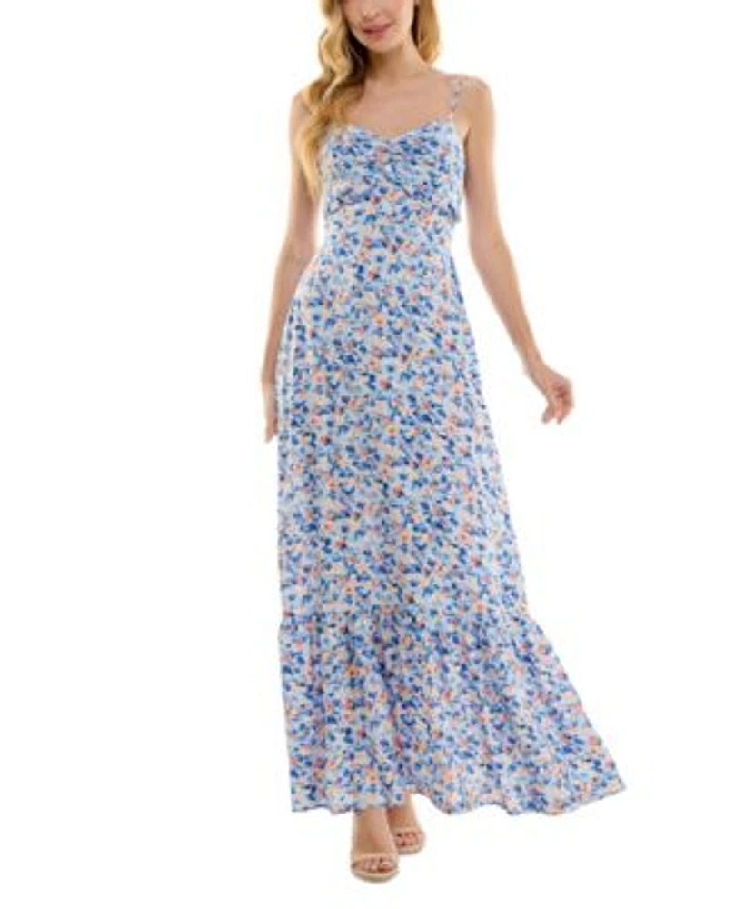 Juniors floral outlet maxi dresses
