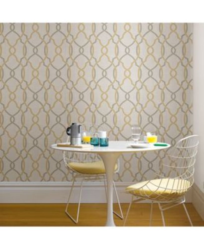 Brewster Home Fashions Sausalito Taupe Or Yellow Peel And Stick