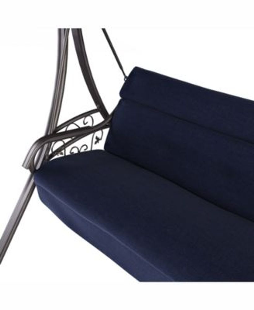 CorLiving Distribution Nantucket Patio Swing with Arched Canopy Mall