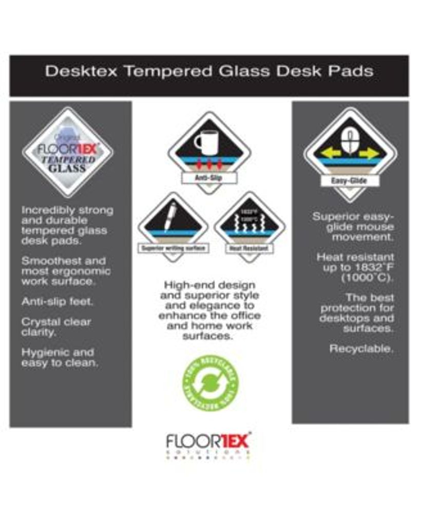 Desktex glaciermat glass desk pad 2025