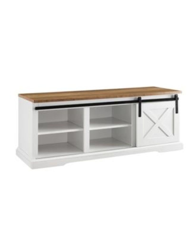 Walker Edison 48" Sliding Barn Door Entry Bench Mall of America®