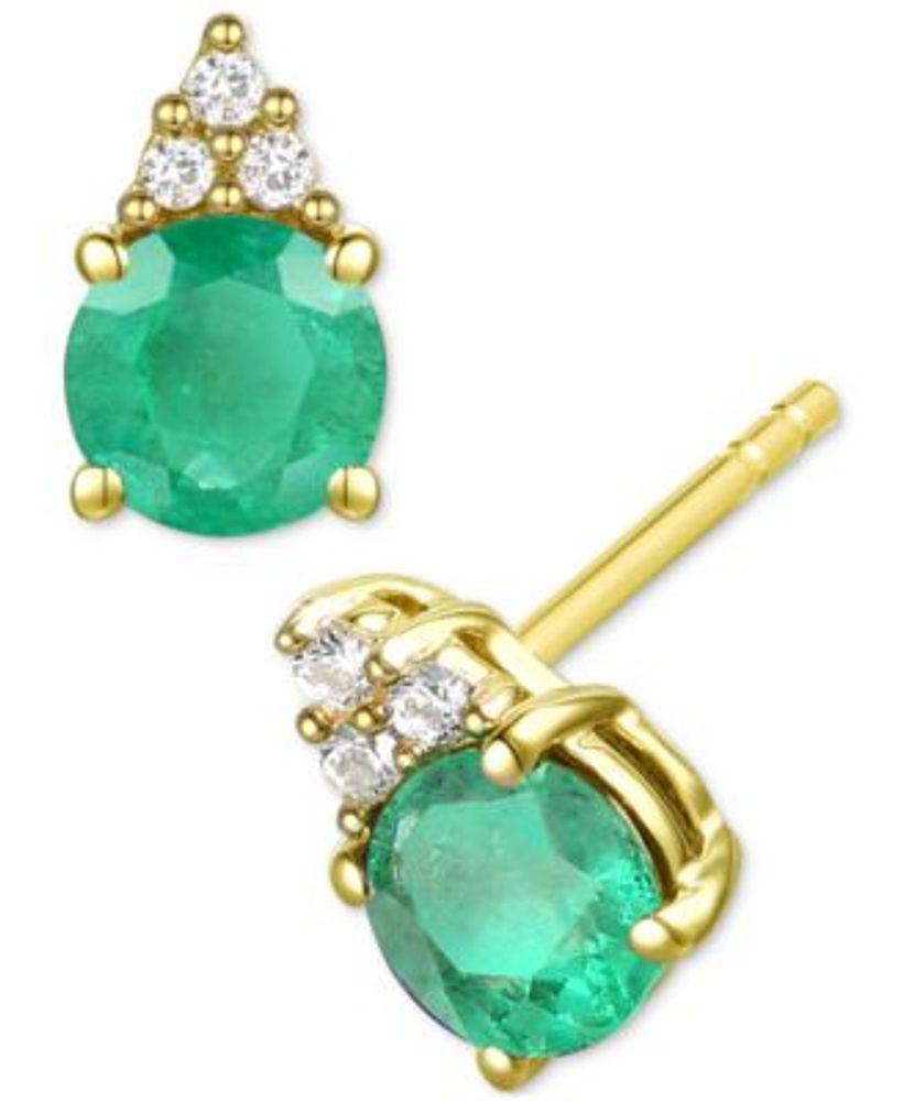 Macy's jewelry online emerald earrings