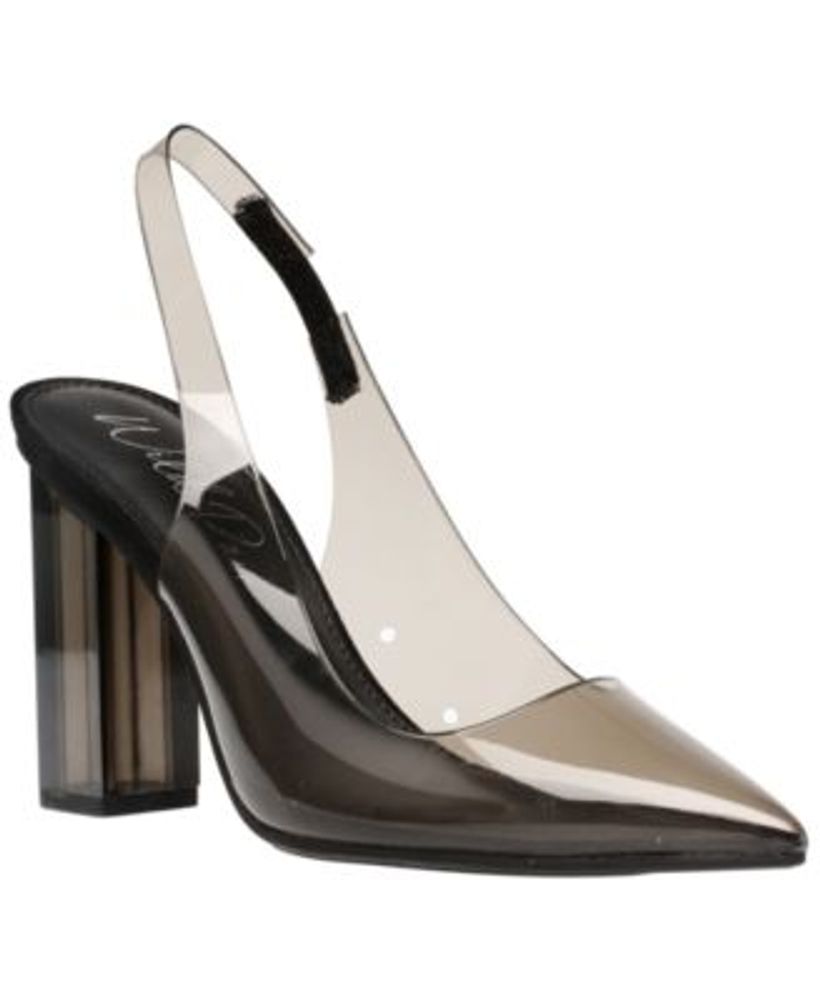 Wild Pair Dharma Slingback Clear Vinyl Pumps, Created for Macy's Mall