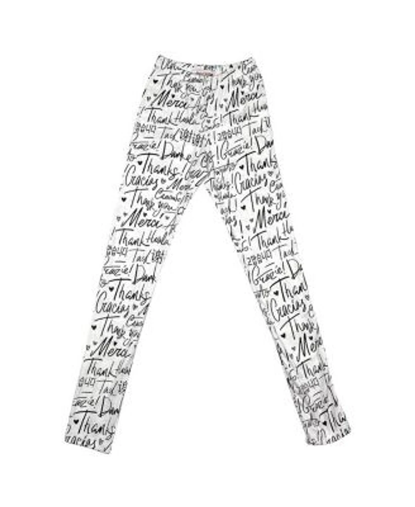 Mixed Up Clothing Big Girls Thank You Graphic Leggings Vancouver