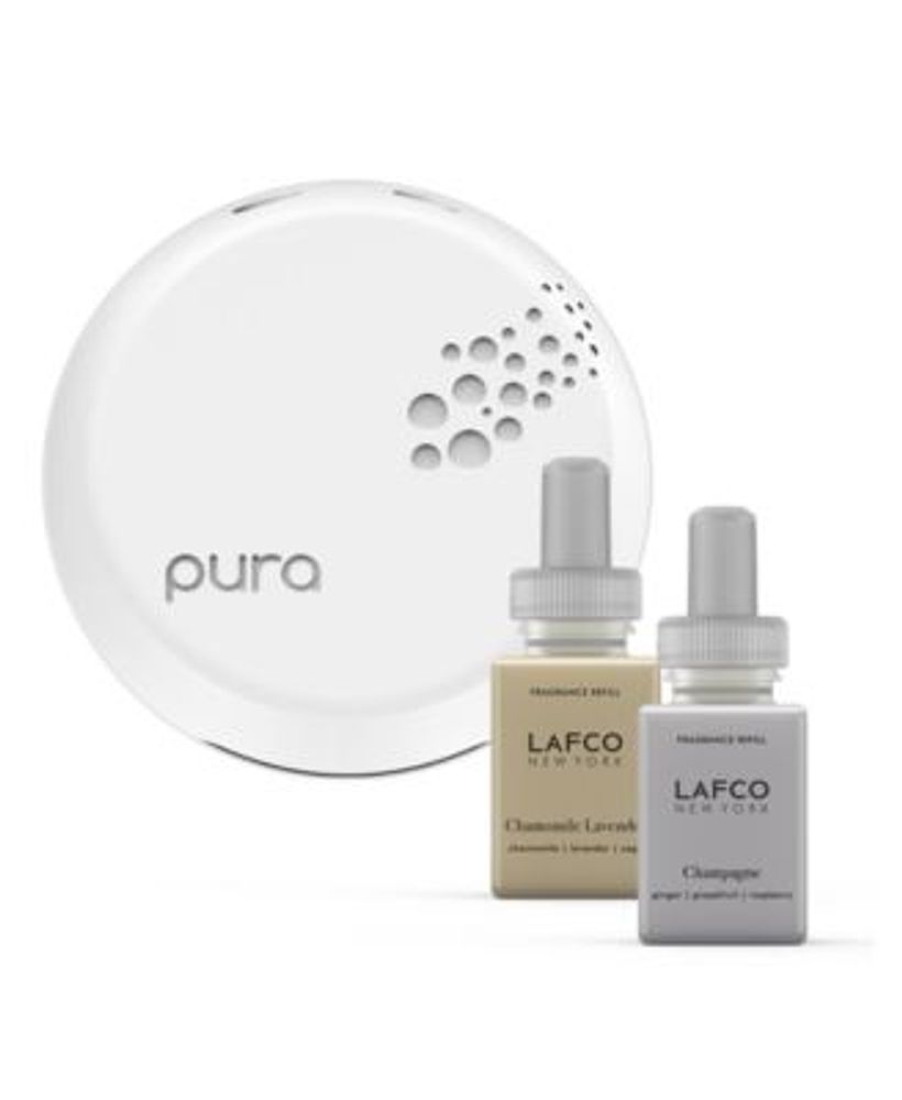 LAFCO New York Pura Smart Home Fragrance Diffuser Set with Chamomile Lavender and Champagne