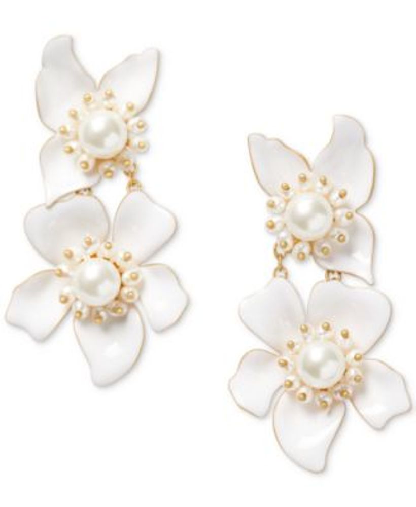 Kate spade discount pearl flower earrings