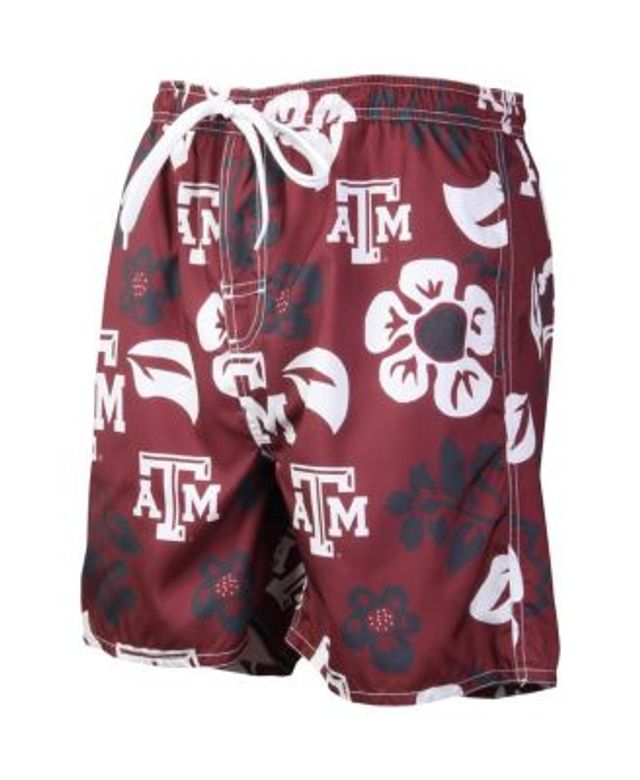 FOCO Men's Black Texas A&M Aggies Neon Floral Swim Trunks