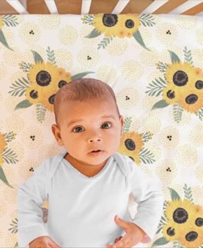 The Peanutshell Sunflower Crib Bedding Set, 3 Piece Mall of America®