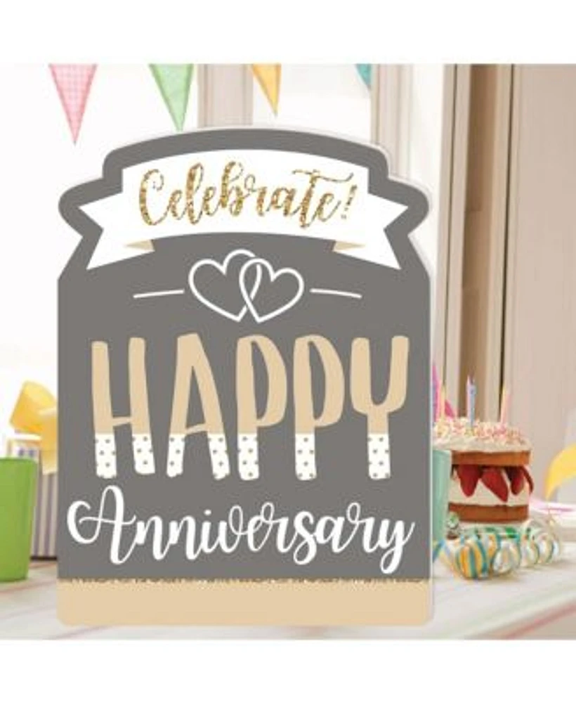 Big Dot of Happiness Happy Anniversary Gold Congratulations Giant