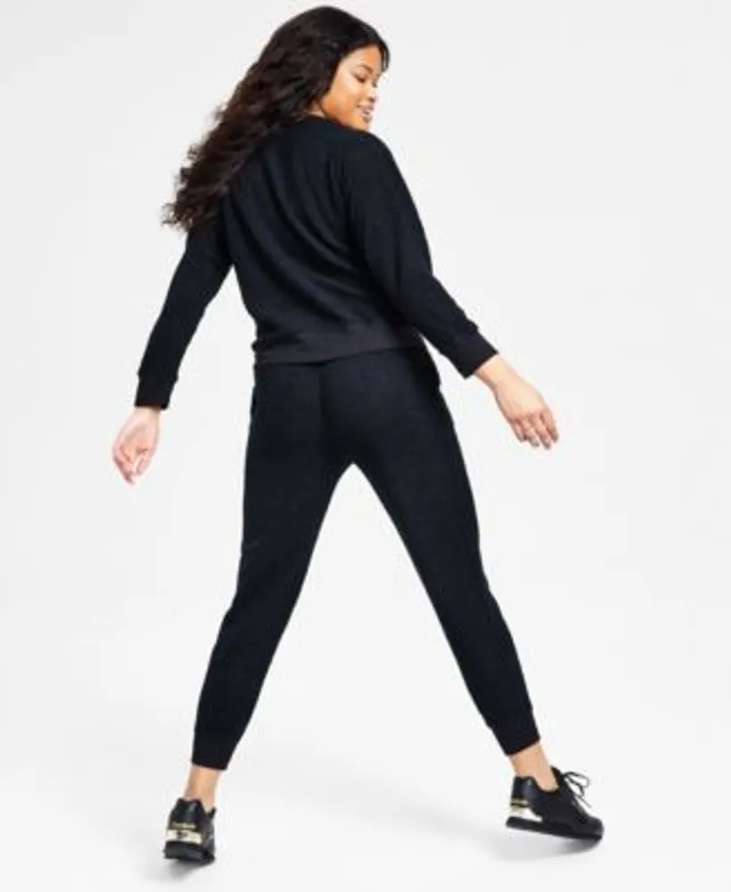 Jenni Women's Solid Sherpa Pajama Set, Created for Macy's Mall of