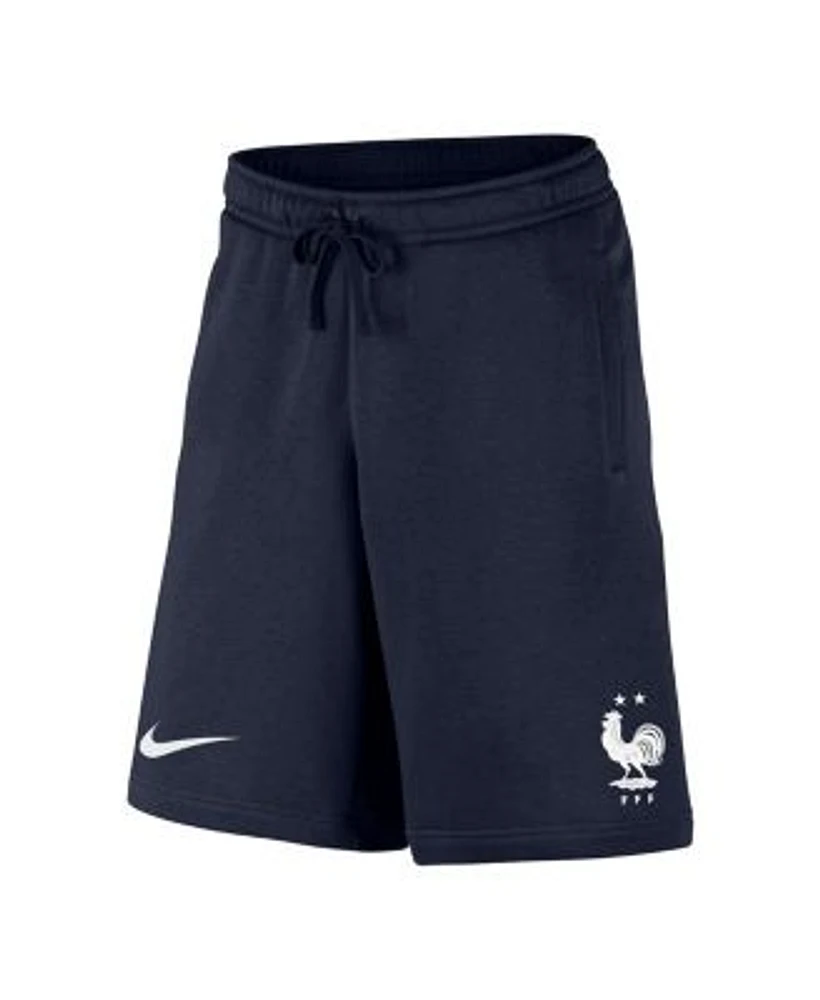 Nike Men s Navy France National Team Club Fleece Shorts Hawthorn