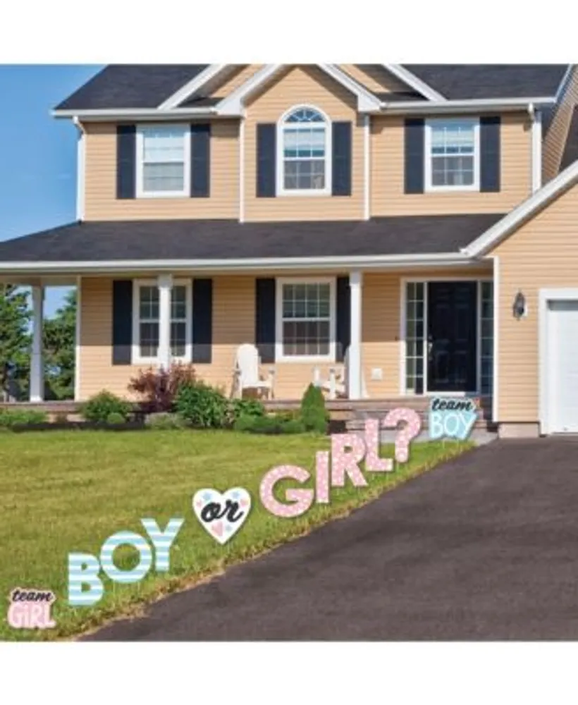 Big Dot of Happiness Baby Gender Reveal Yard Sign Outdoor Lawn Decorations Party Yard Signs