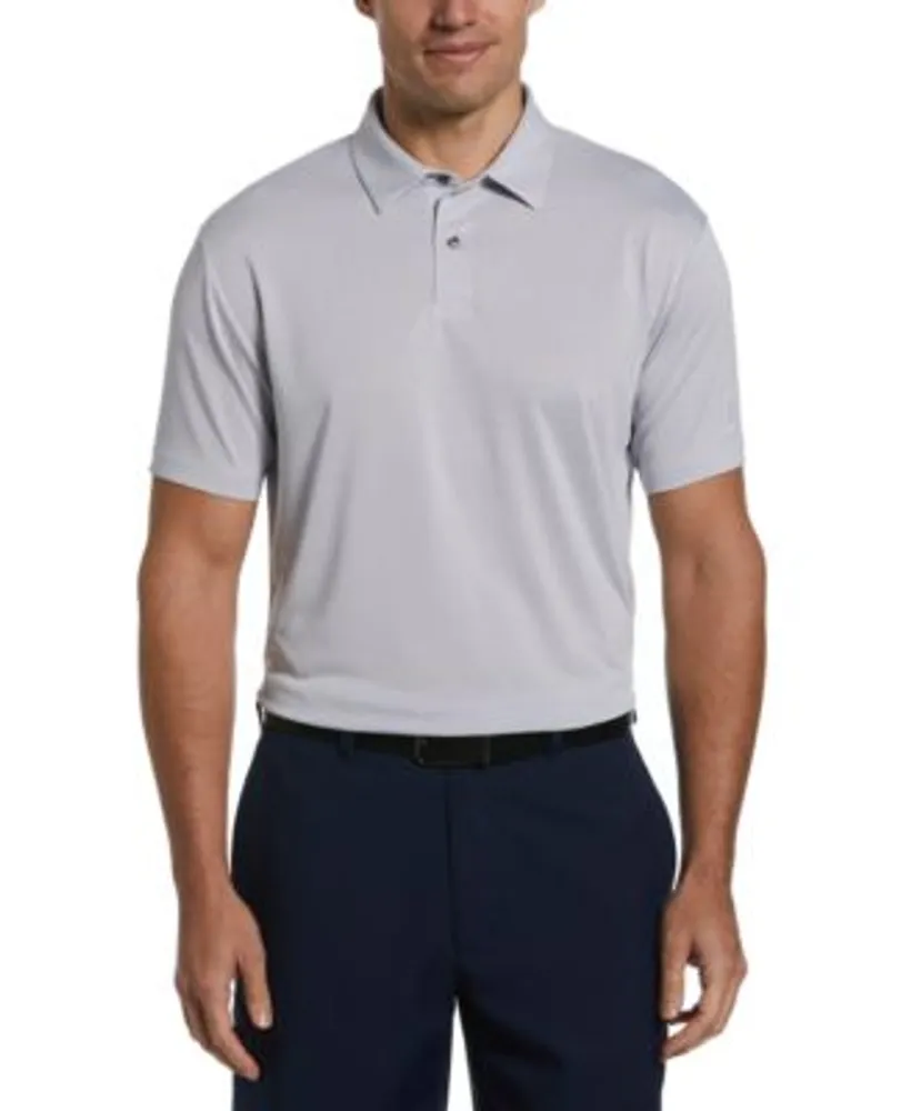 PGA TOUR Men's Birdseye Textured Short-Sleeve Performance Polo