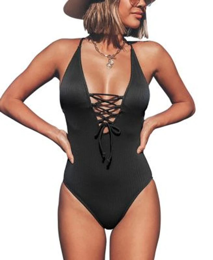 Cupshe lace up one piece online