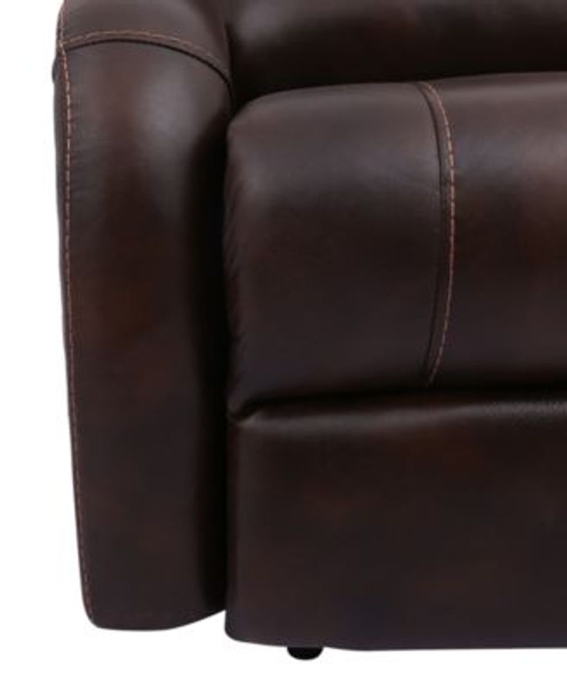 Leiston leather sales dual power recliner