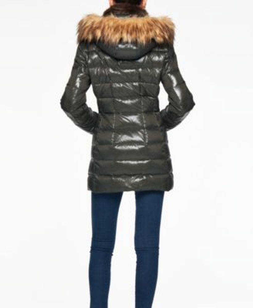 S13 chelsea faux fur parka top