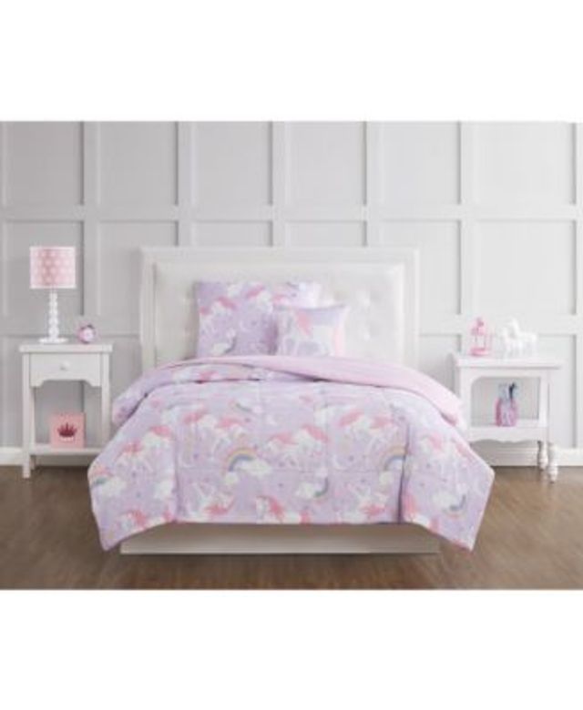 My World Rainbow Unicorn Full 4 Piece Comforter Set Hawthorn Mall