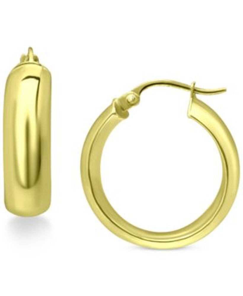 Macys small gold cheap hoops