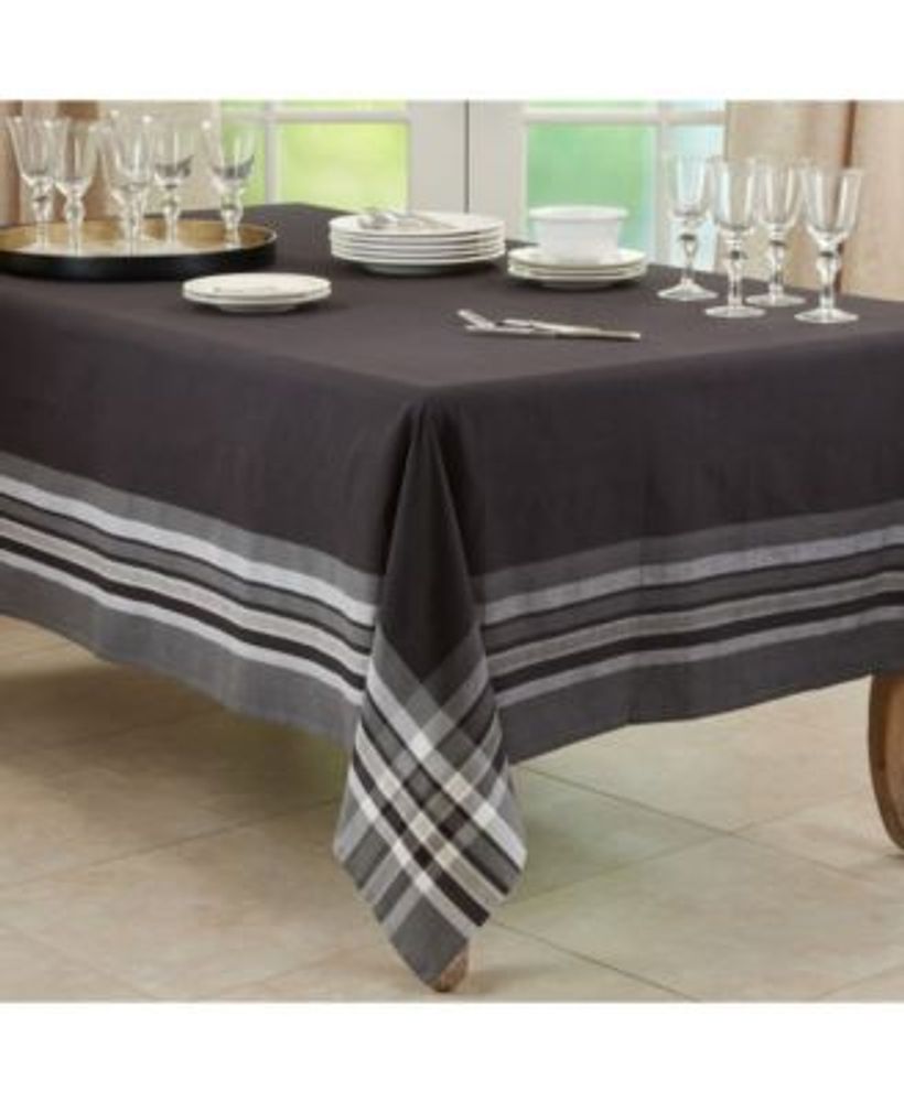 Saro Lifestyle Striped Border Design Tablecloth, 104" x 70" Mall of America®