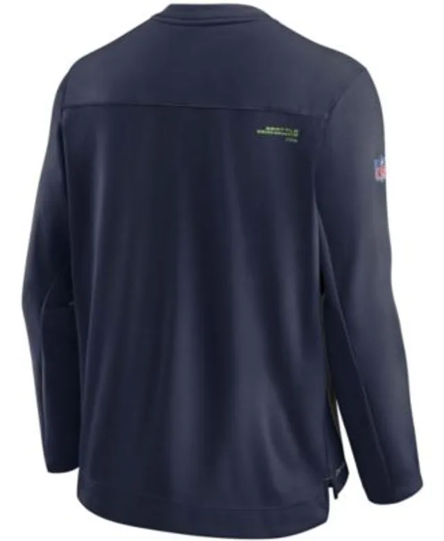 FOCO Men's College Navy Seattle Seahawks Pocket Pullover Sweater