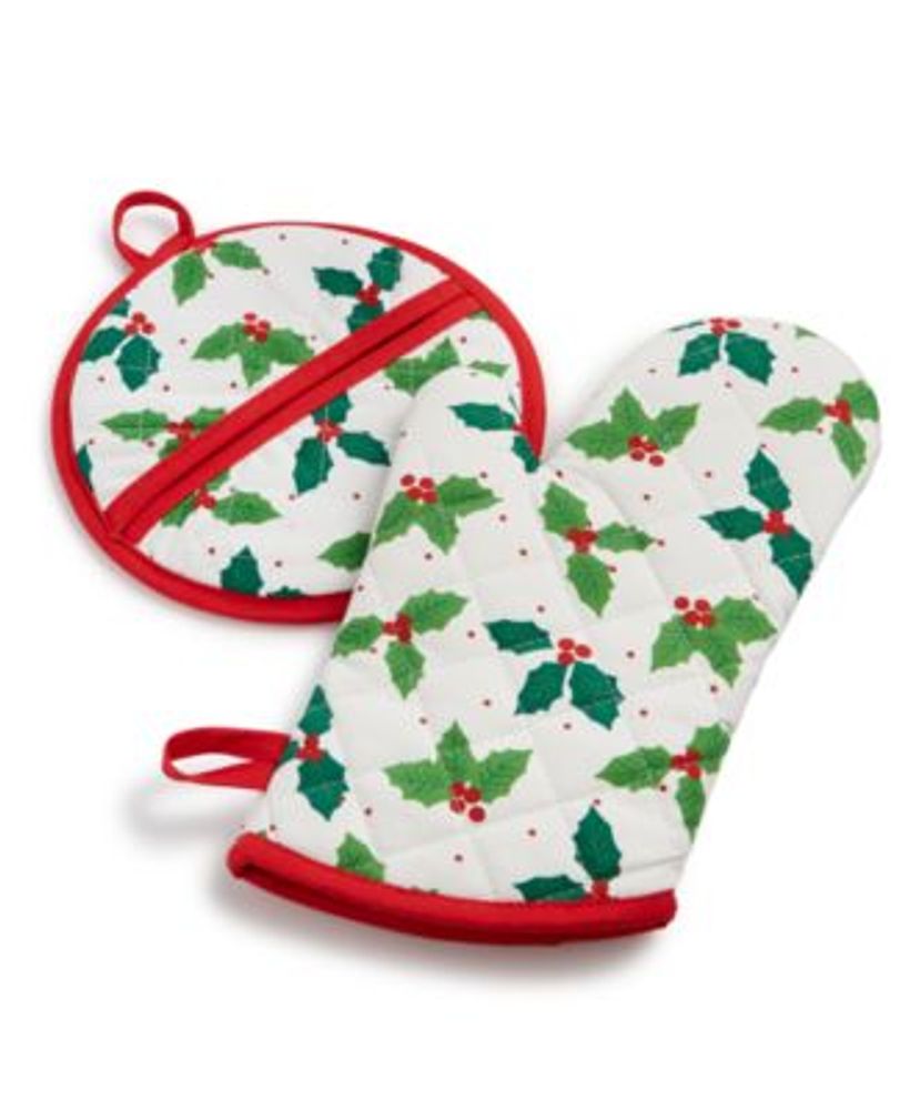Martha Stewart Collection 2Pc. Kitchen Mitt Set, Created for Macy's