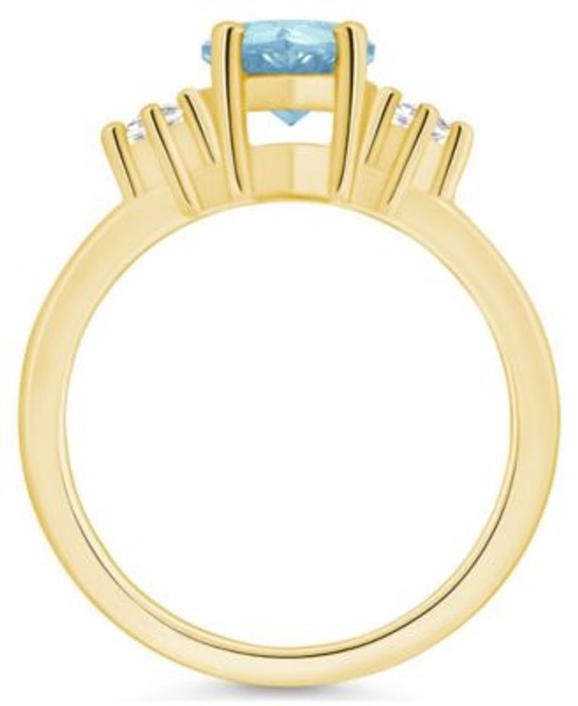Macy's aquamarine ring deals