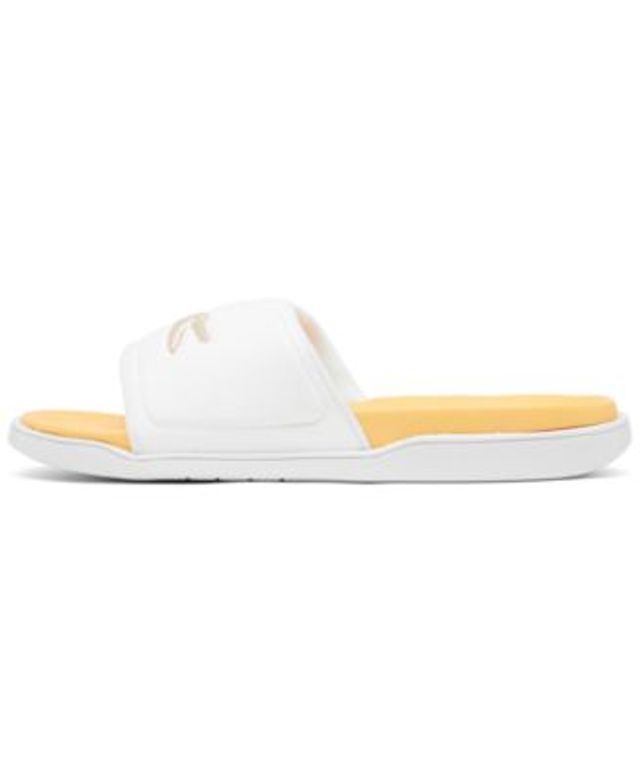 Lacoste Women s Croco Dualiste Slide Sandals from Finish Line