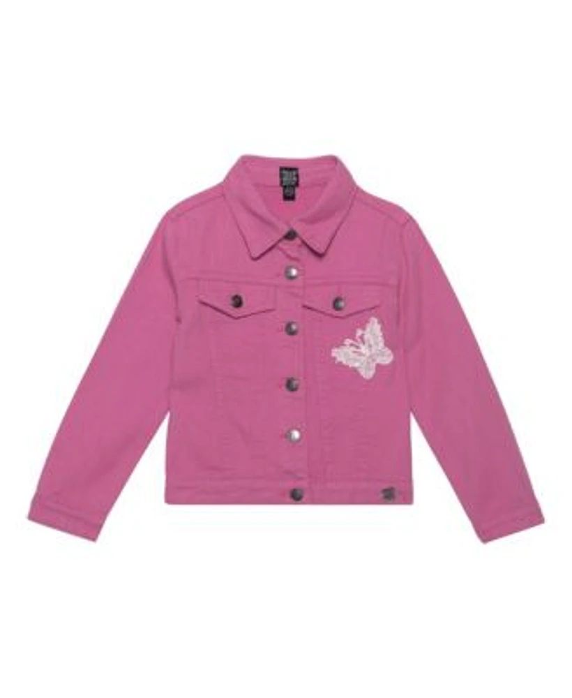 Childrens pink denim jacket new arrivals