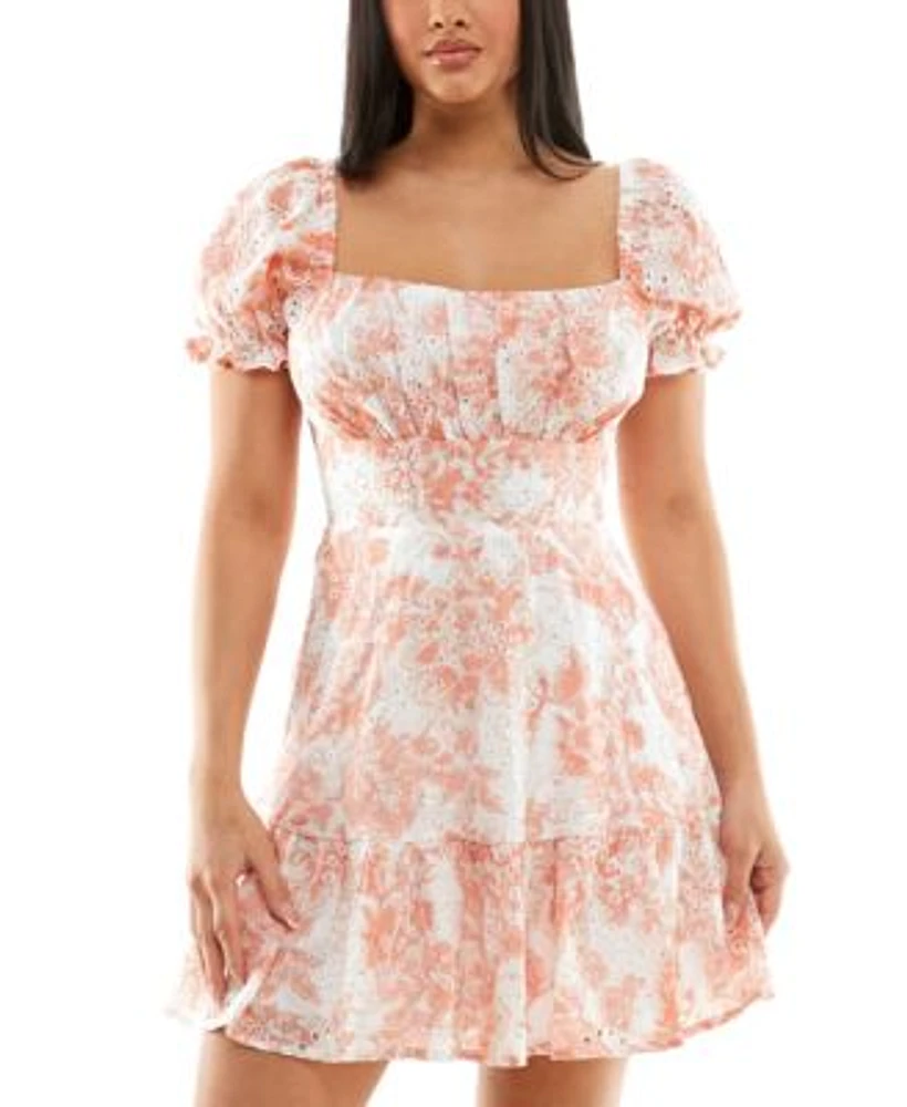 Juniors floral cheap dress