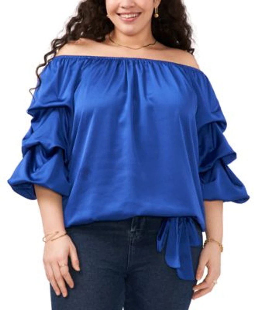 Vince camuto bubble sleeve sweater discount