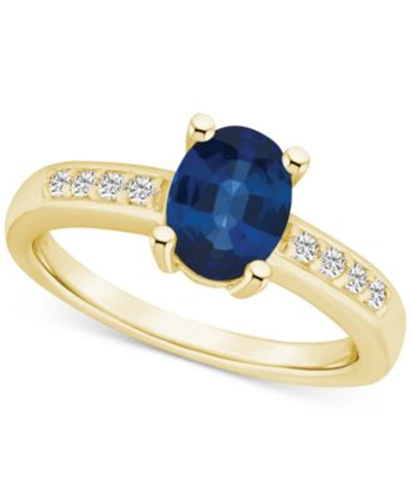 Macy's sapphire and diamond ring outlet