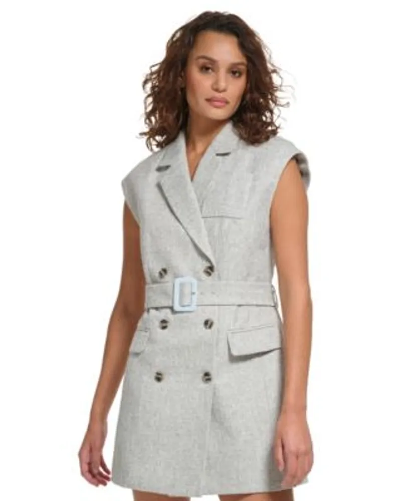 Calvin Klein Women's Double-Breasted Belted Vest Jacket | Hawthorn