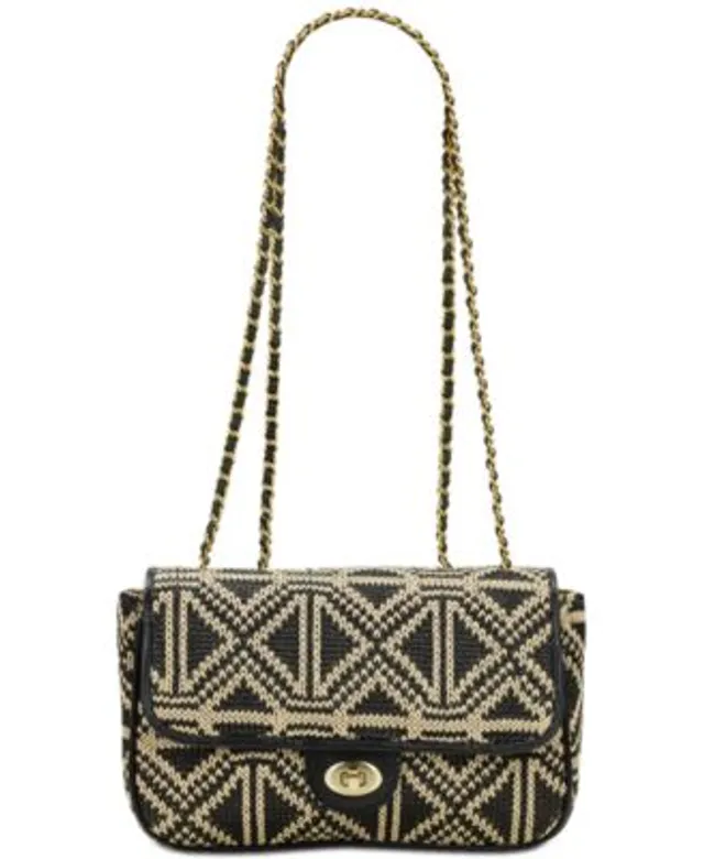 Patricia Nash Lorenza Small Woven Flap Convertible Shoulder Bag