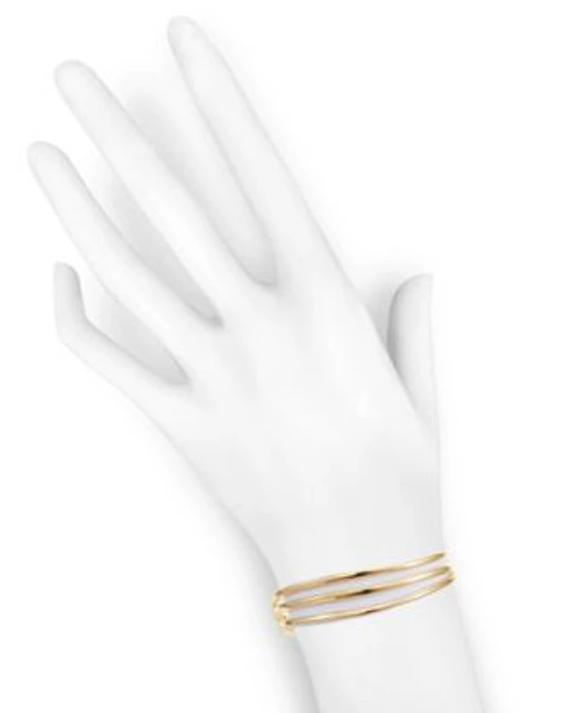 Style Co Gold Tone 3 Pc. Set Twist Bangle Bracelets Created for