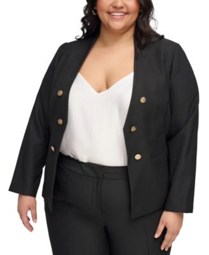 Calvin klein open clearance front long jacket